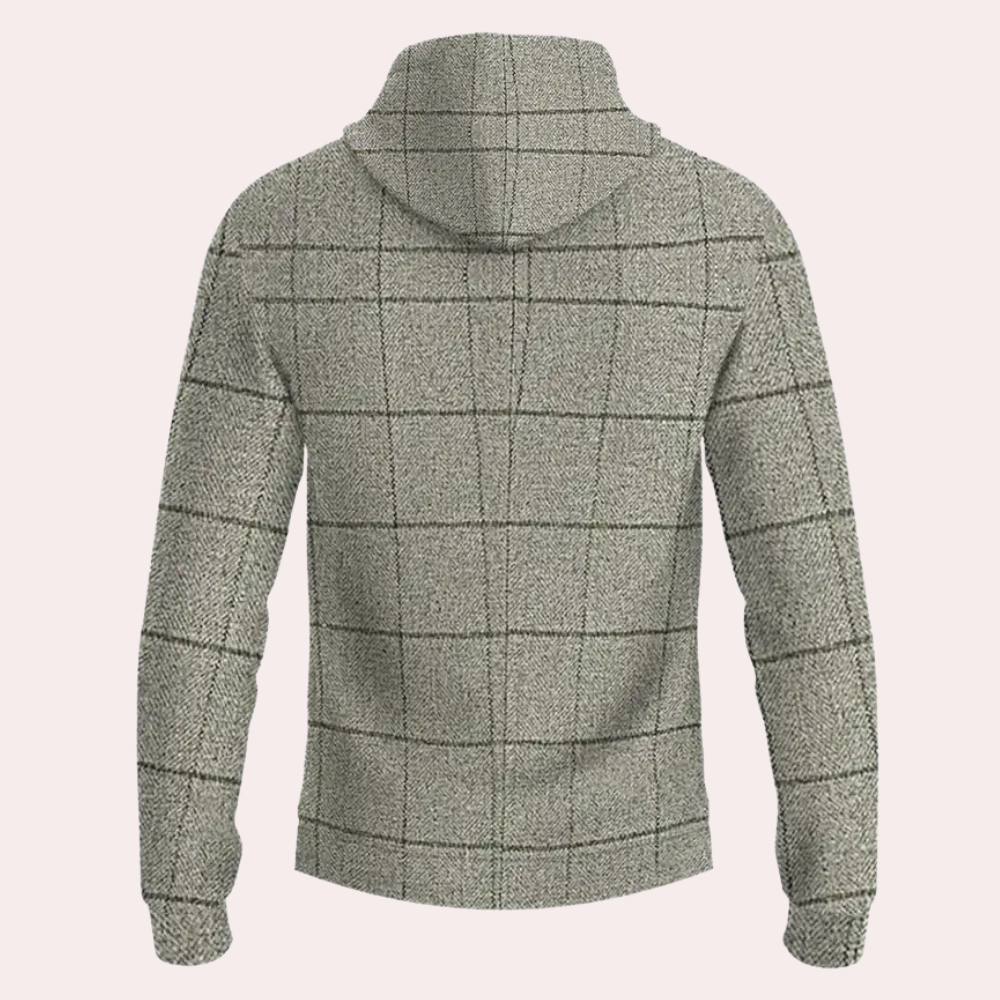 HADRIAN - Karierter Kapuzenpullover für Herren - Modernes Design