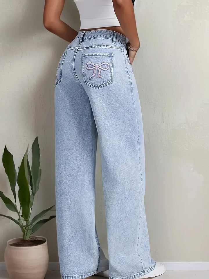 Jeans Damen mit weitem Bein