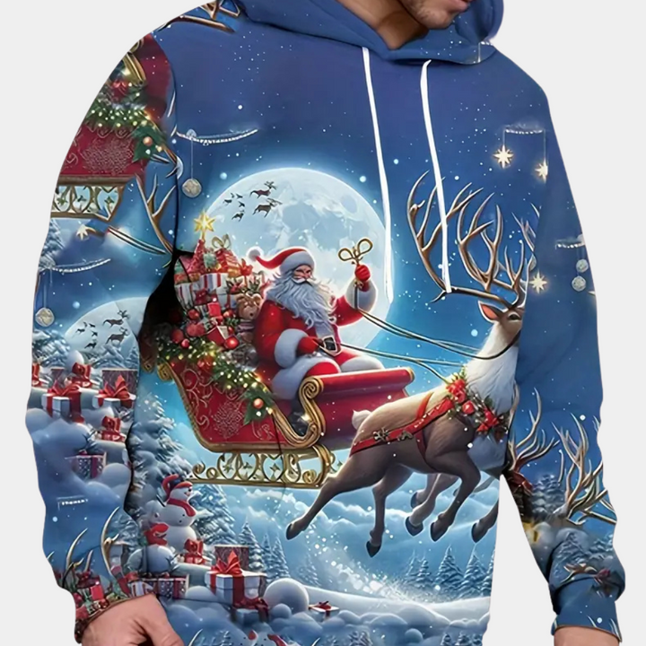 NIKLAUS - Stilvoll Weihnachts-Hoodie Für Herren