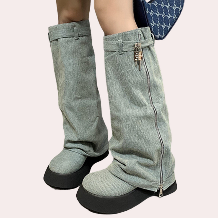 DULCE - Bequeme Denim-Stiefel für die kalte Jahreszeit für Damen