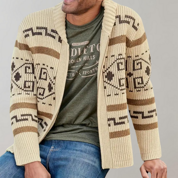 Retro Strickjacke für Herren