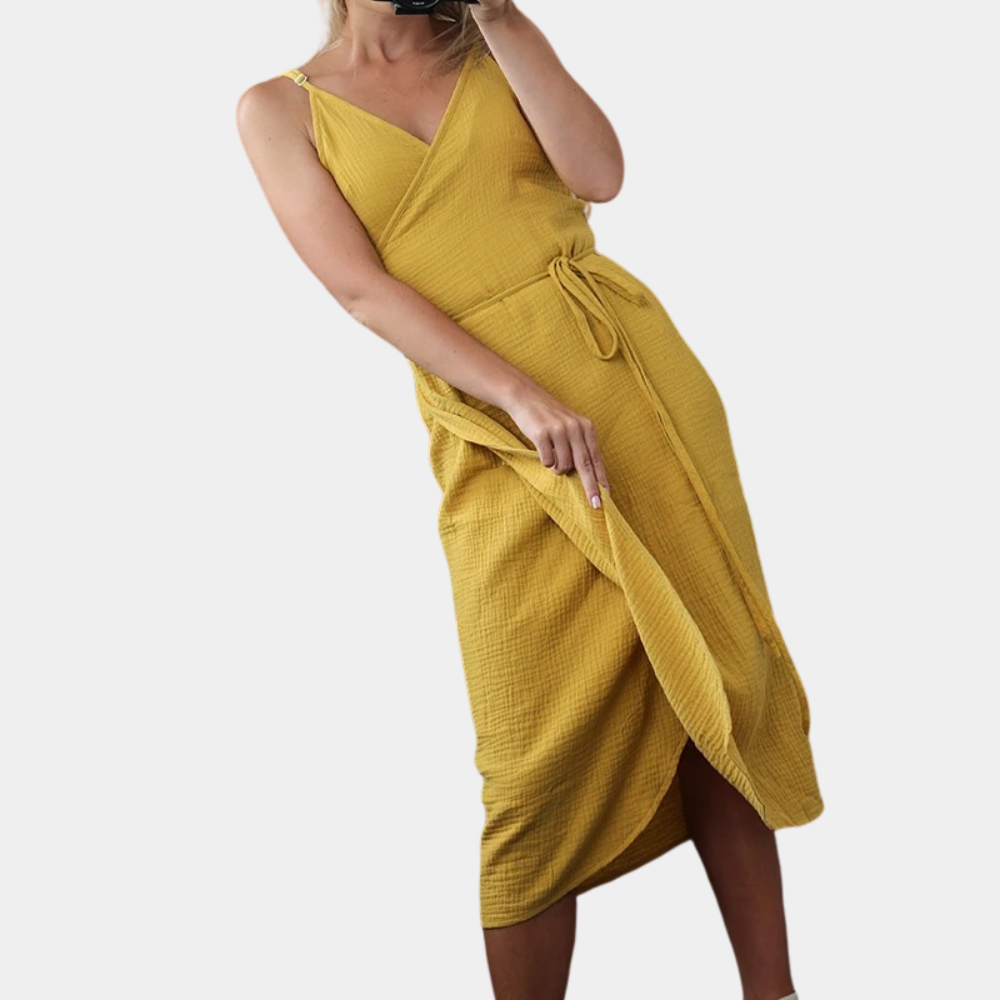 Kleid in Wickeloptik für Damen