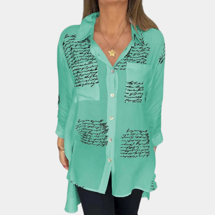 Stylisches Damenshirt mit Buchstabenprint