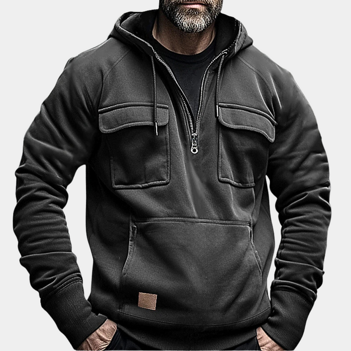 Eleganter Winter-Kapuzenpullover für Herren