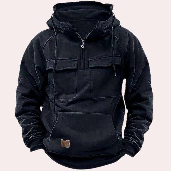 Eleganter Winter-Kapuzenpullover für Herren