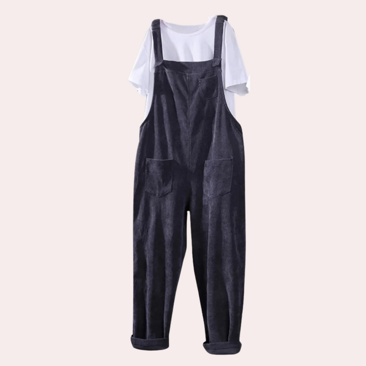 Lässiger Cordsamt-Overall für Damen