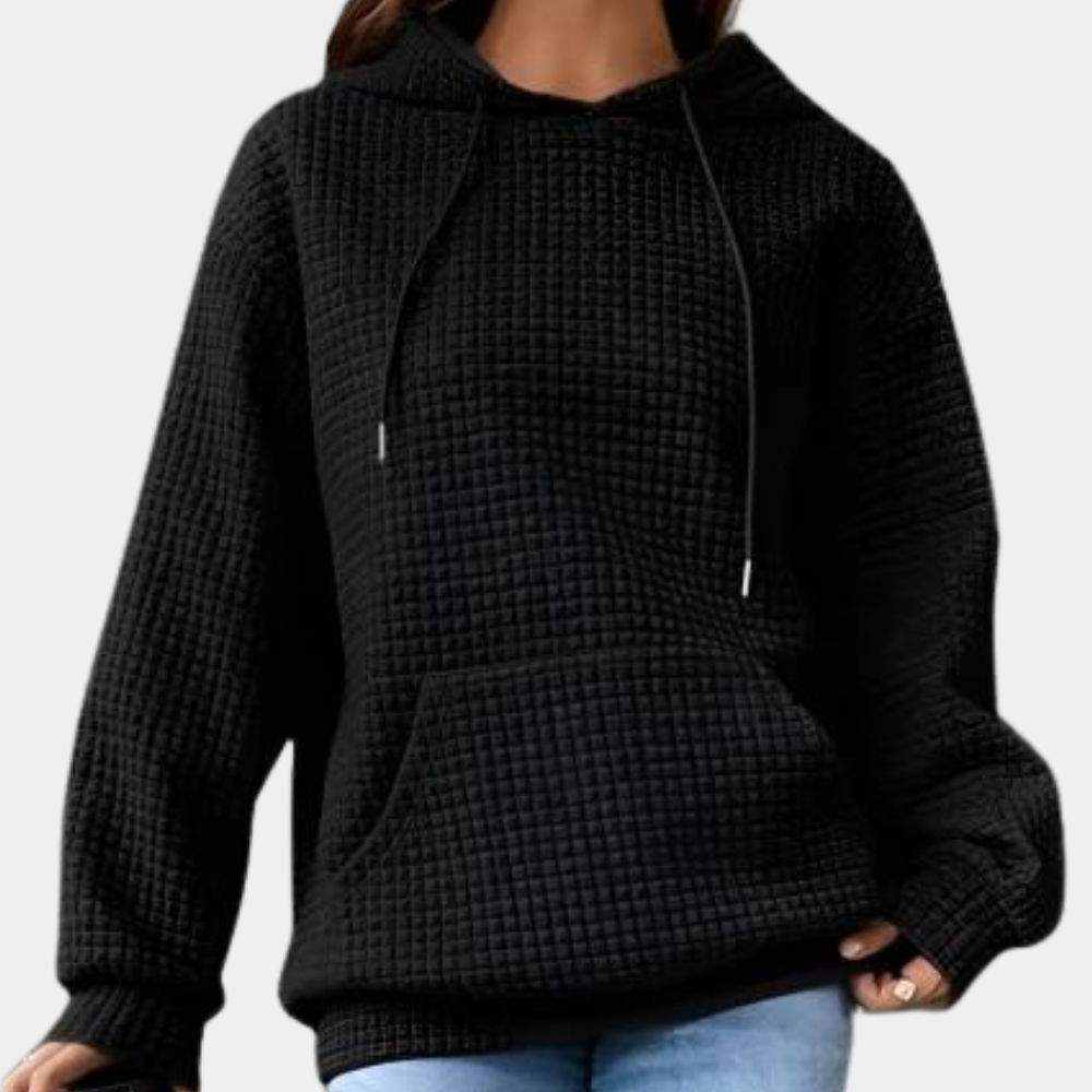 Lässiger Kapuzenpullover mit Kordelzug für Damen