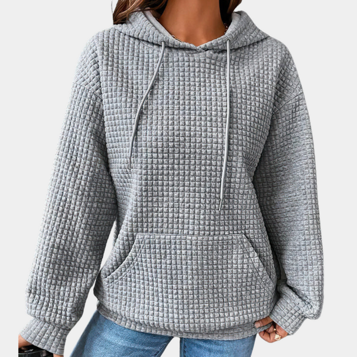 Lässiger Kapuzenpullover mit Kordelzug für Damen