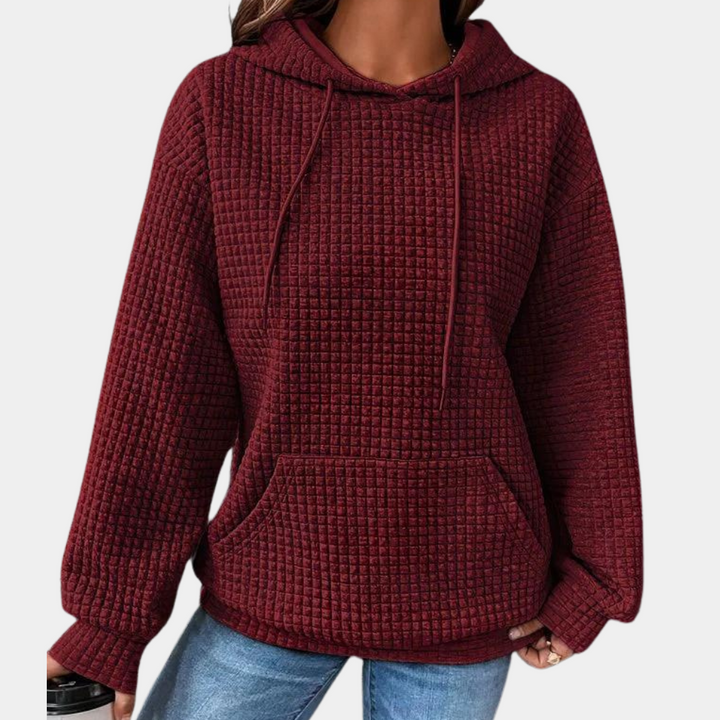 Lässiger Kapuzenpullover mit Kordelzug für Damen