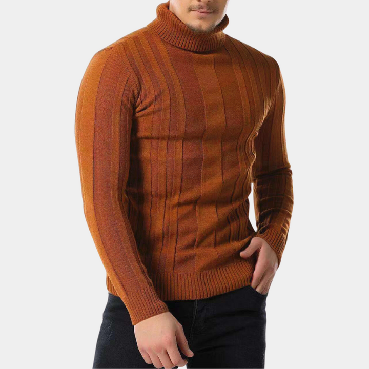 Warmer Rollkragenpullover für Herren