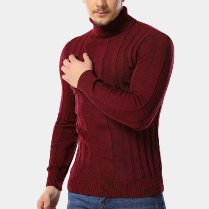 Warmer Rollkragenpullover für Herren