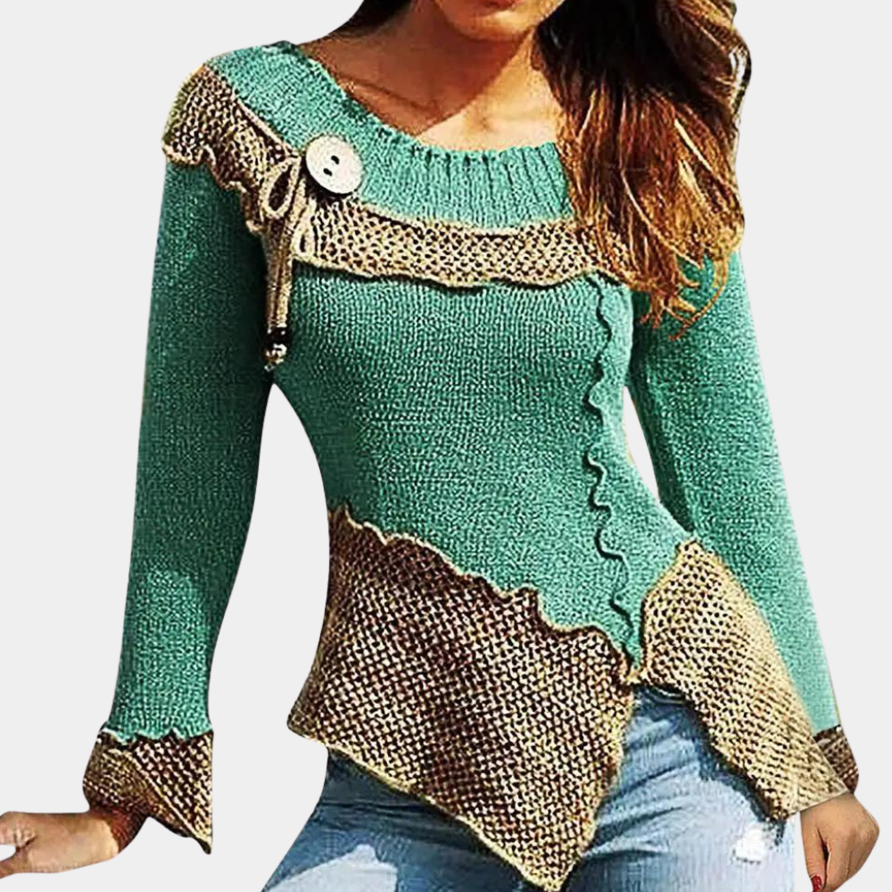 Eleganter und gestrickter Damenpullover