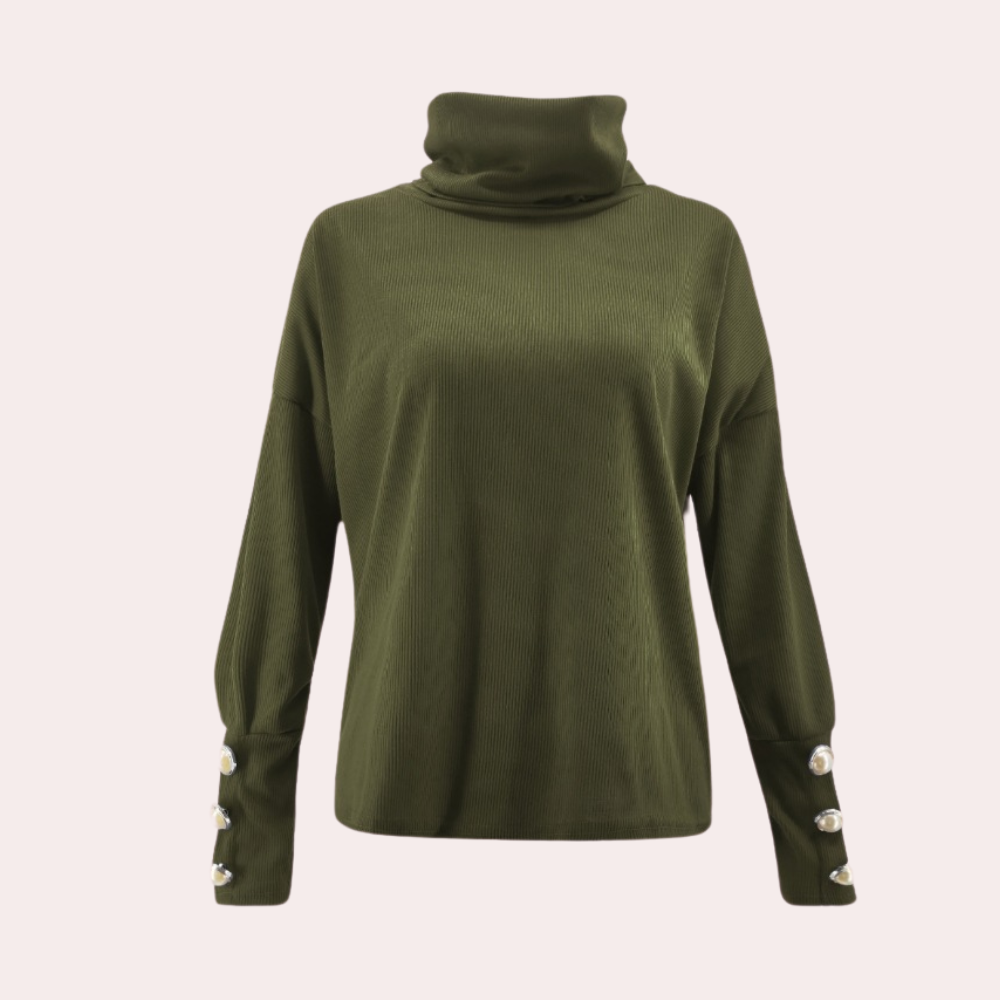 Damen-Rollkragenpullover aus Strick