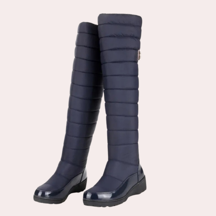 Bequeme Overknee-Damenstiefel