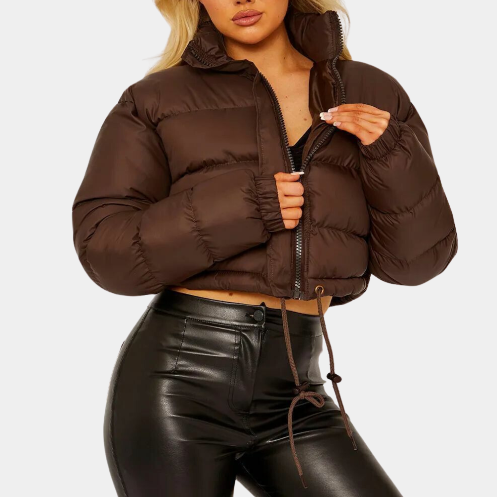 Trendige Damen-Pufferjacke