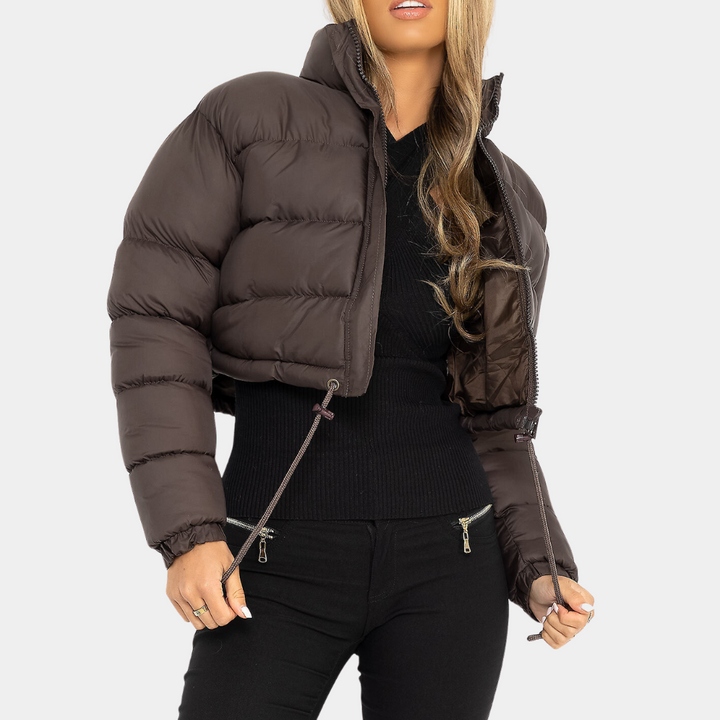 Trendige Damen-Pufferjacke