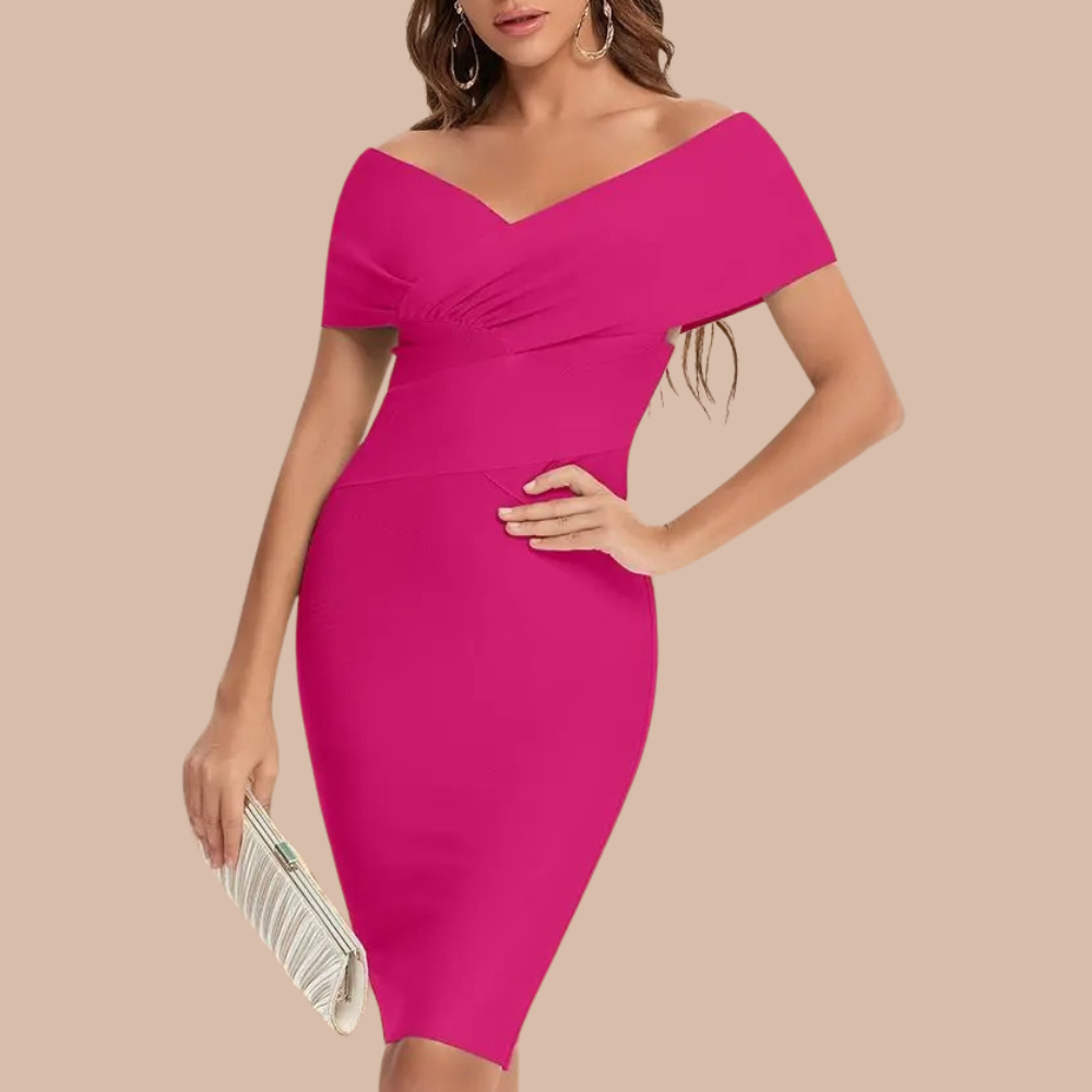 Elegantes schulterfreies Kleid für Damen