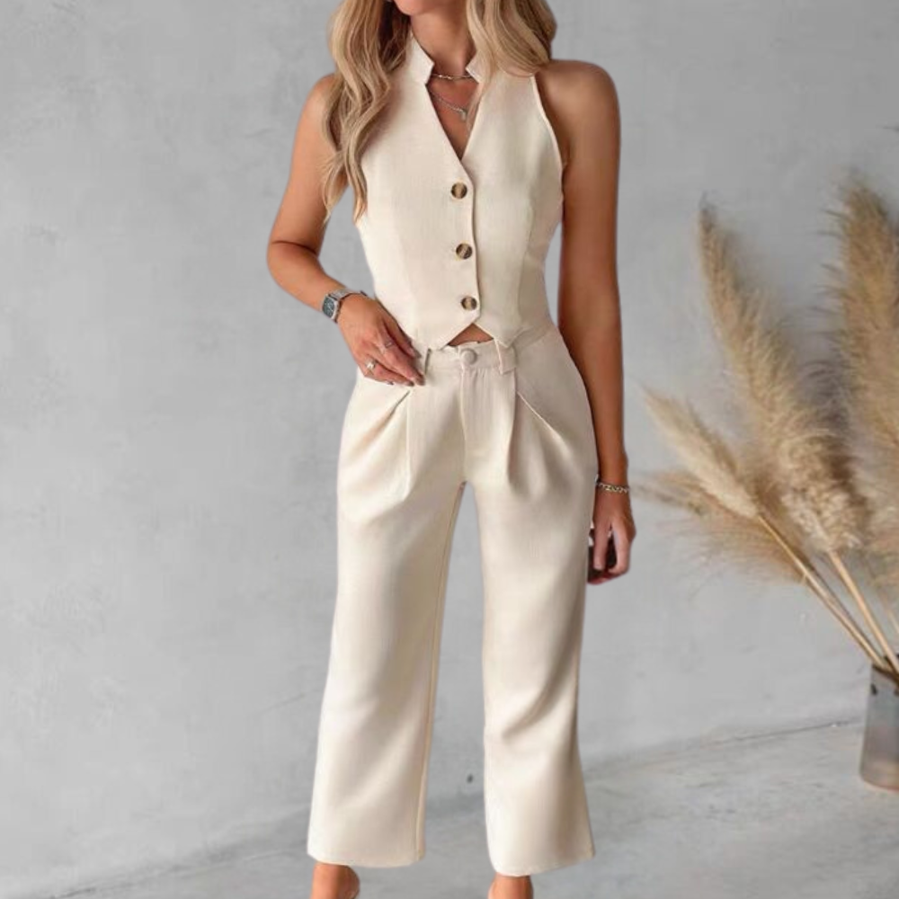 Elegantes Set aus Weste und Hose für Damen