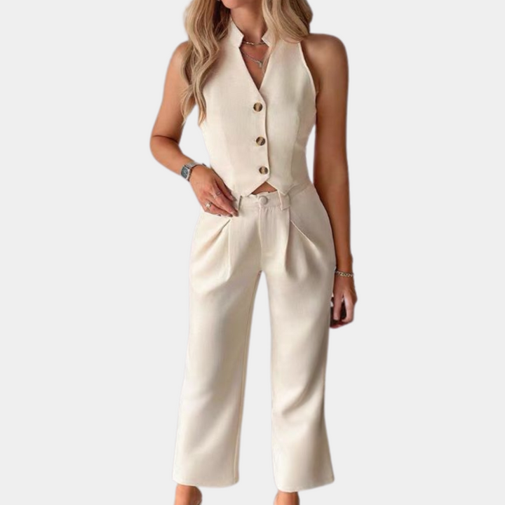 Elegantes Set aus Weste und Hose für Damen