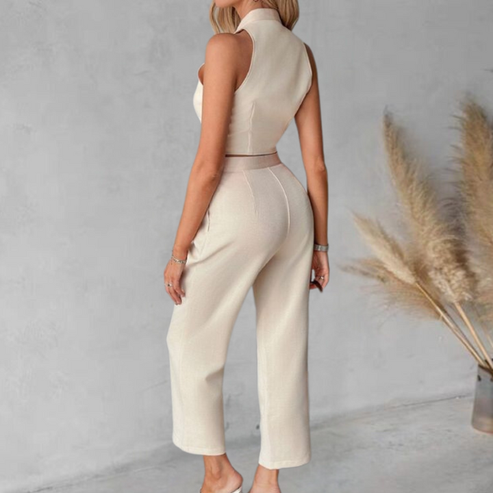 Elegantes Set aus Weste und Hose für Damen