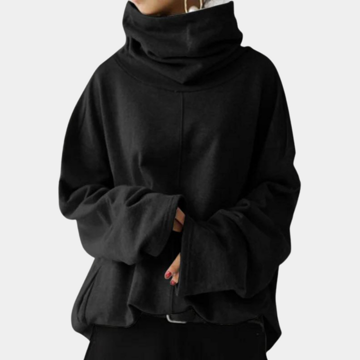 Moderner Damen-Rollkragenpullover