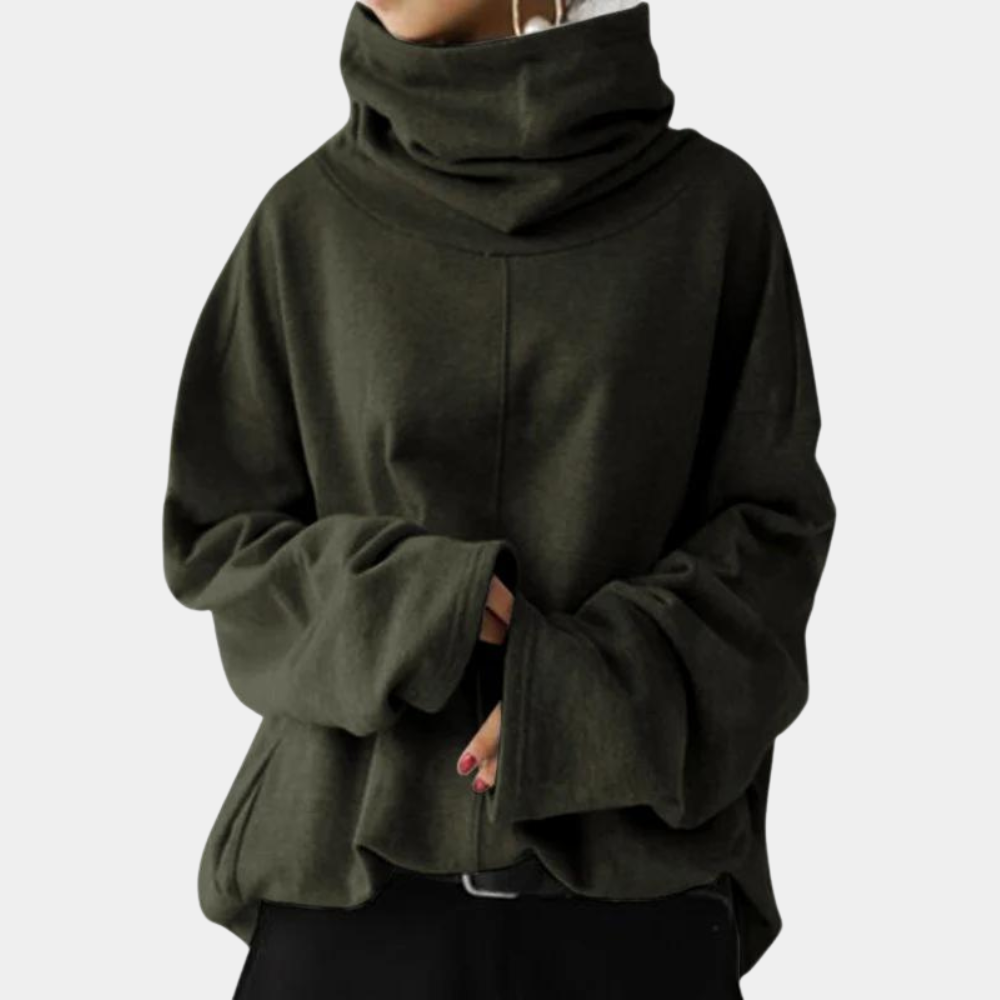 Moderner Damen-Rollkragenpullover