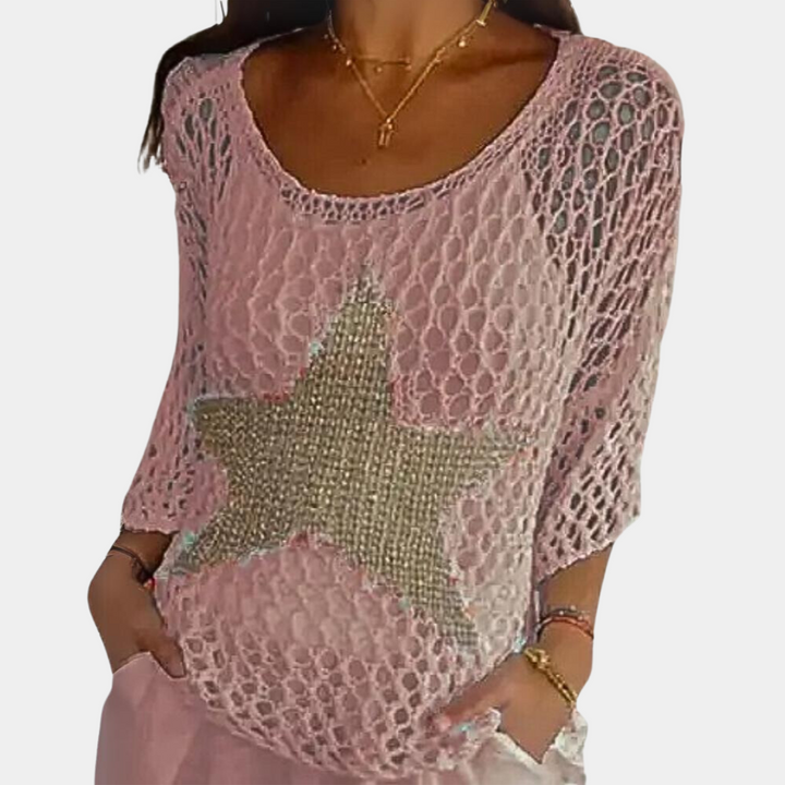 Eleganter Damenstrickpullover