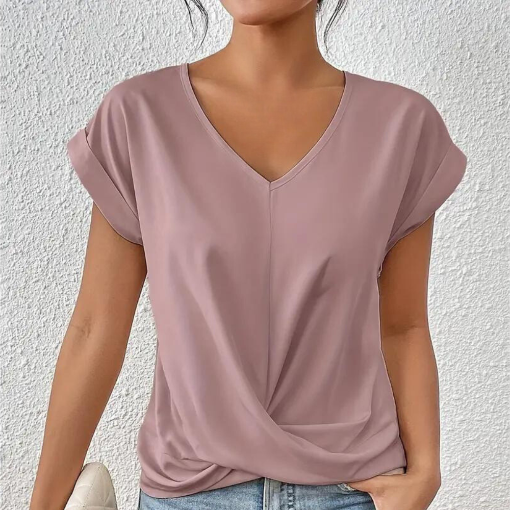 Damen-Shirt mit V-Ausschnitt