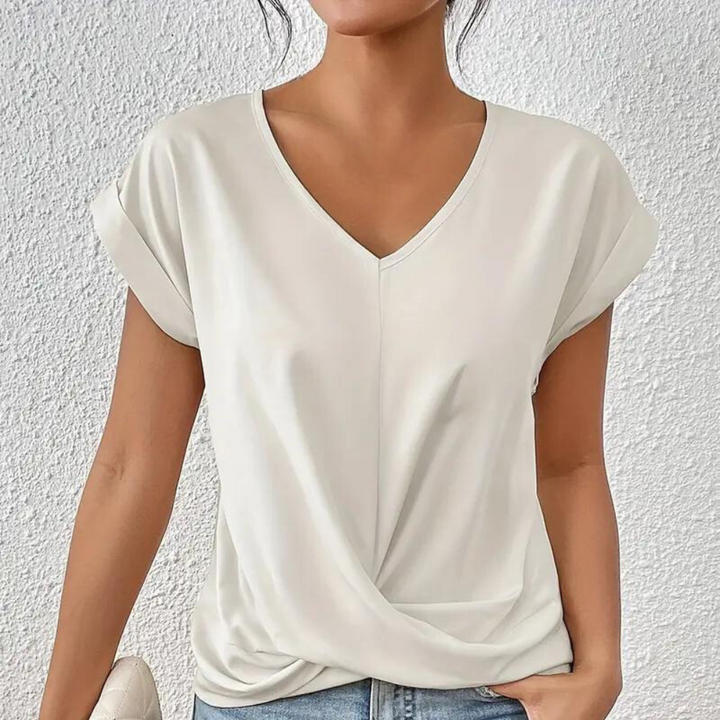 Damen-Shirt mit V-Ausschnitt