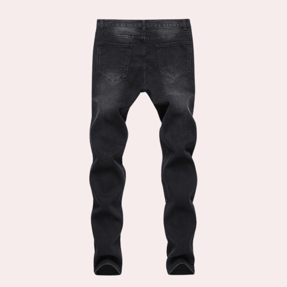 Pietro - Moderne Herrenjeans mit Farbdesign