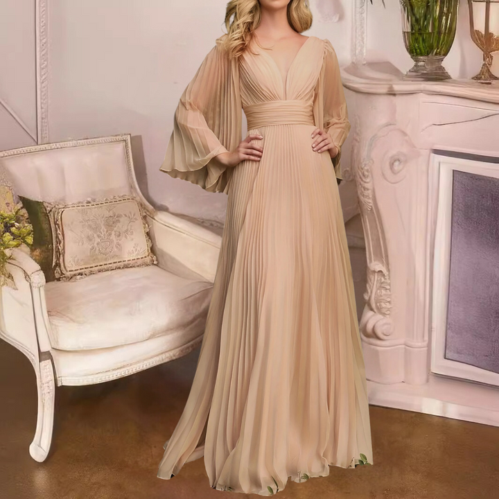 Furman - Elegantes und plissiertes Maxikleid für Damen