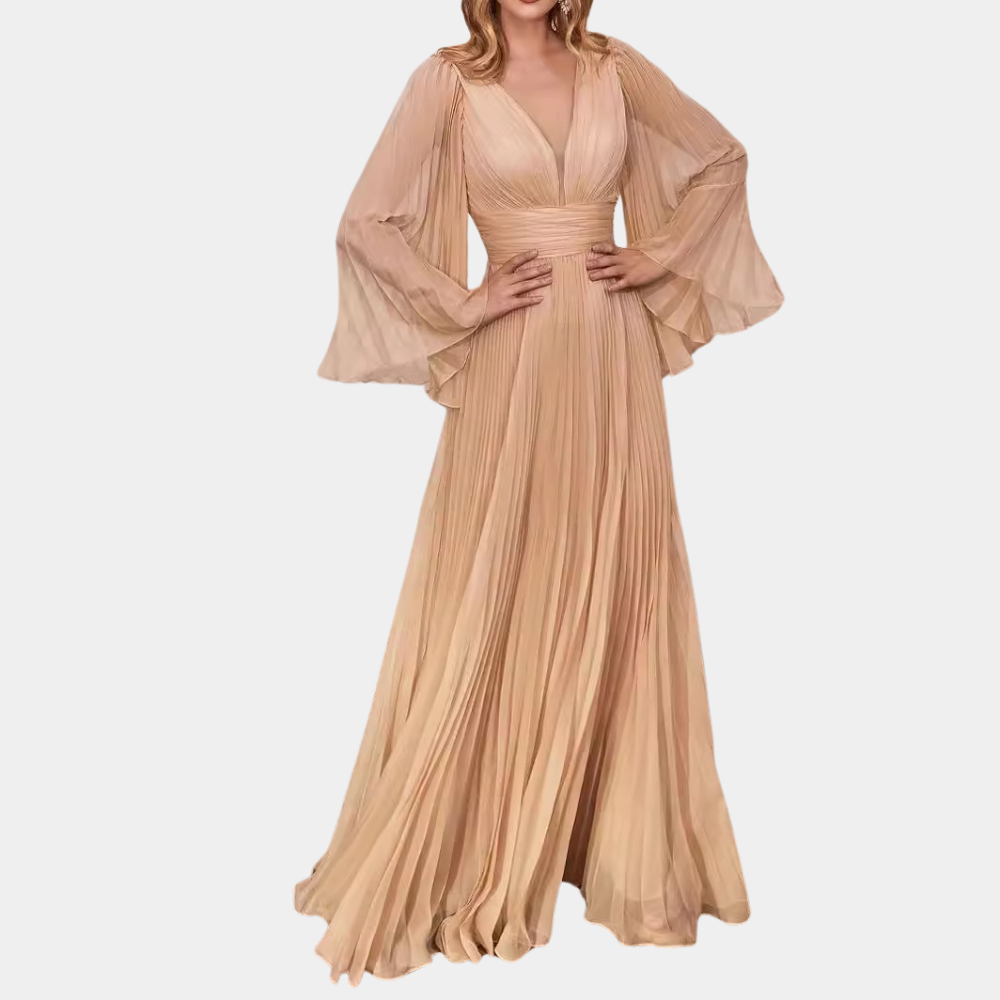 Furman - Elegantes und plissiertes Maxikleid für Damen