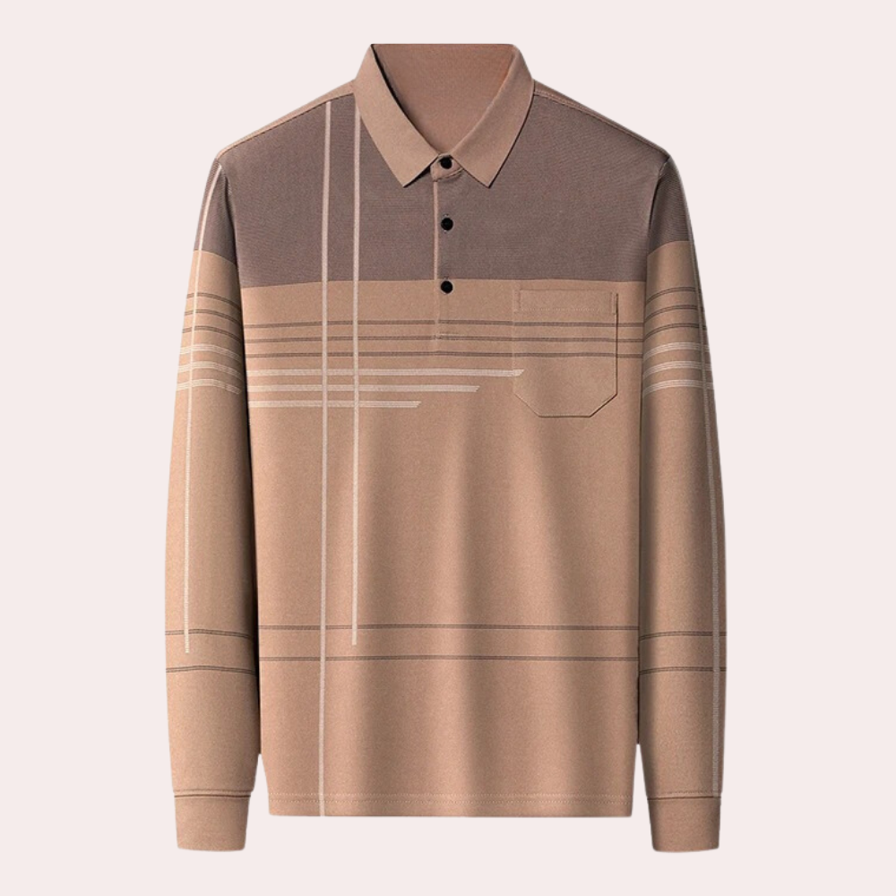 Fedor - Elegantes Langarm-Poloshirt für Herren