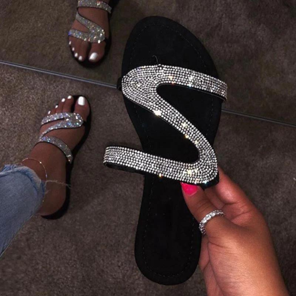 Dafne - Schillernde Glitzersandalen für Glamouröse Damen