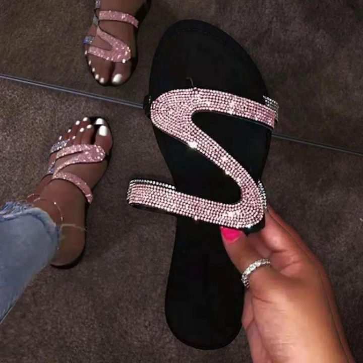 Dafne - Schillernde Glitzersandalen für Glamouröse Damen