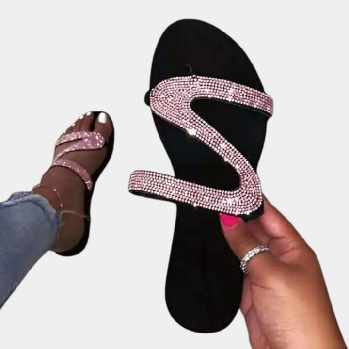 Dafne - Schillernde Glitzersandalen für Glamouröse Damen