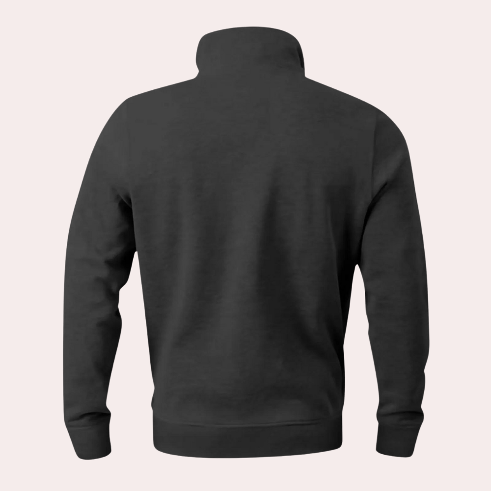 Elvio - Herren Minimalistischer Bequemer Pullover