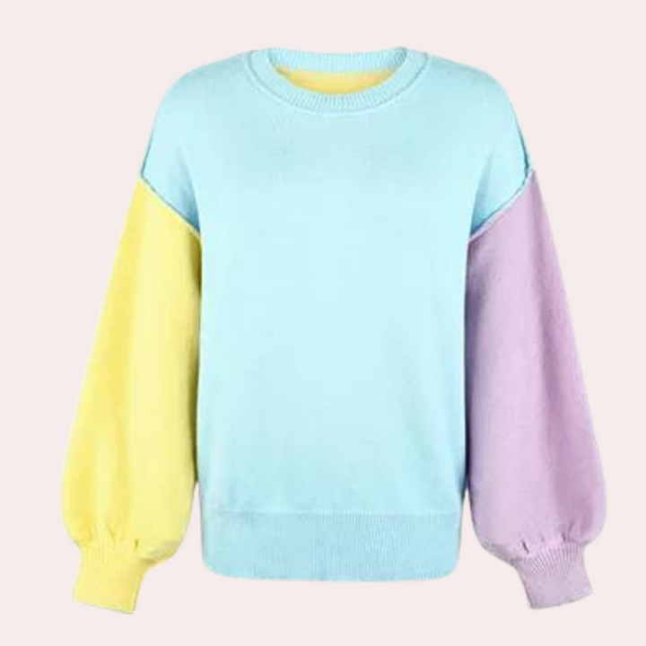 Alejandra - Farbblock-Pullover für Damen