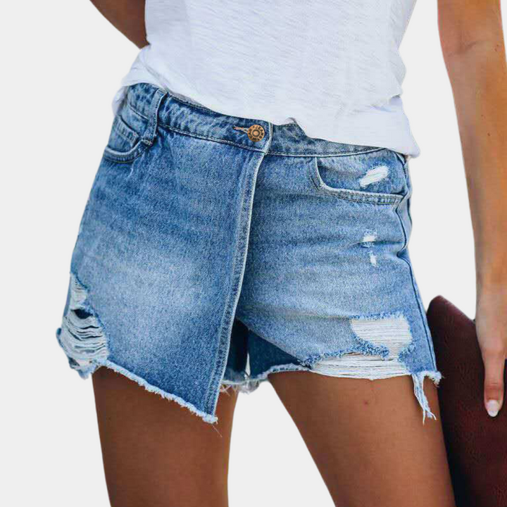 Hildegard - Moderne Shorts mit ausgefranstem Saum für Damen