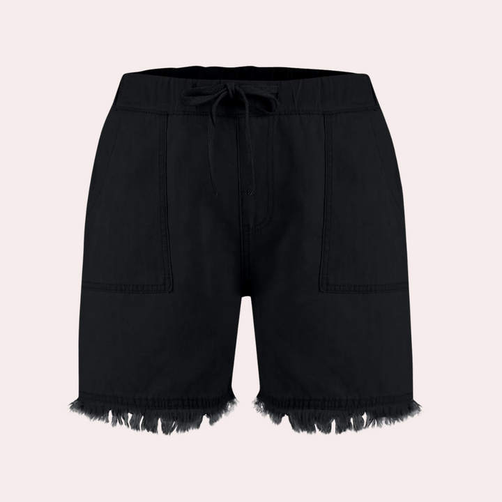 Delfine - Coole und lässige, atmungsaktive Denim-Shorts für Damen mit Seitentaschen