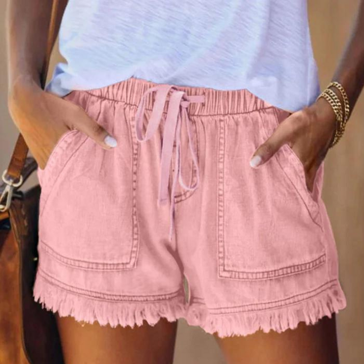 Delfine - Coole und lässige, atmungsaktive Denim-Shorts für Damen mit Seitentaschen