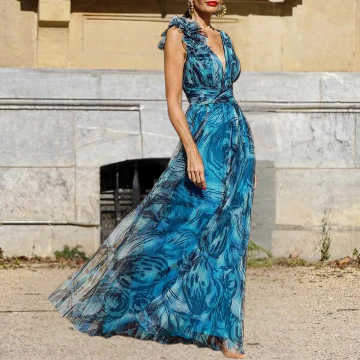 Lena - Leichtes Maxi-Kleid mit Frischem und Komfortablem Design