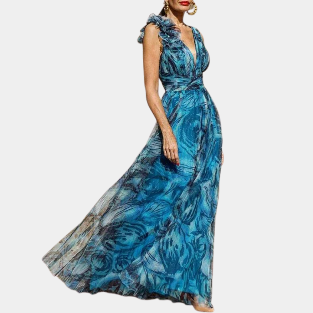 Lena - Leichtes Maxi-Kleid mit Frischem und Komfortablem Design