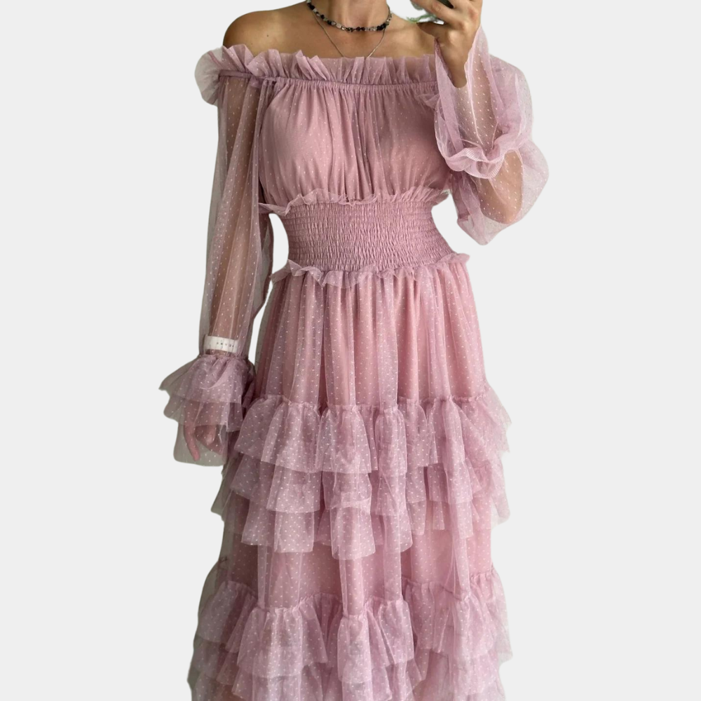 Stella - Puffärmeliges Partykleid für Damen