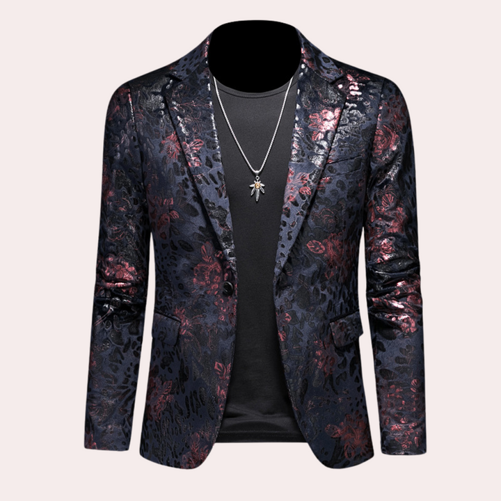 Alfons - Raffinierter Blazer mit Blumenmuster für Herren