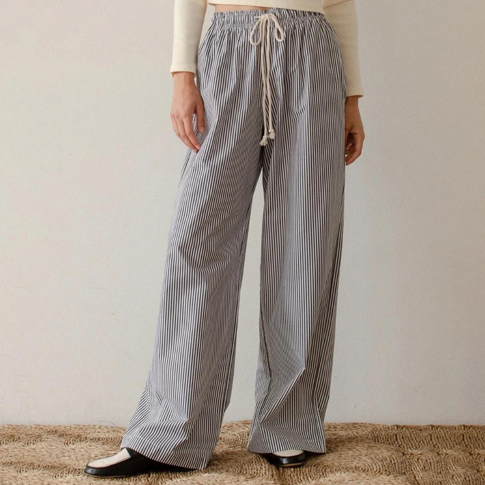 Lyra - Lässige gestreifte Baggy Pants für Damen