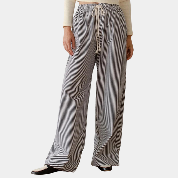 Lyra - Lässige gestreifte Baggy Pants für Damen