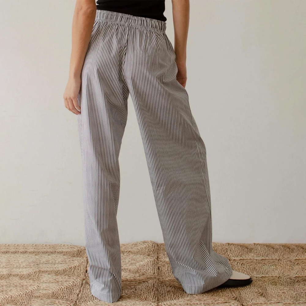 Lyra - Lässige gestreifte Baggy Pants für Damen