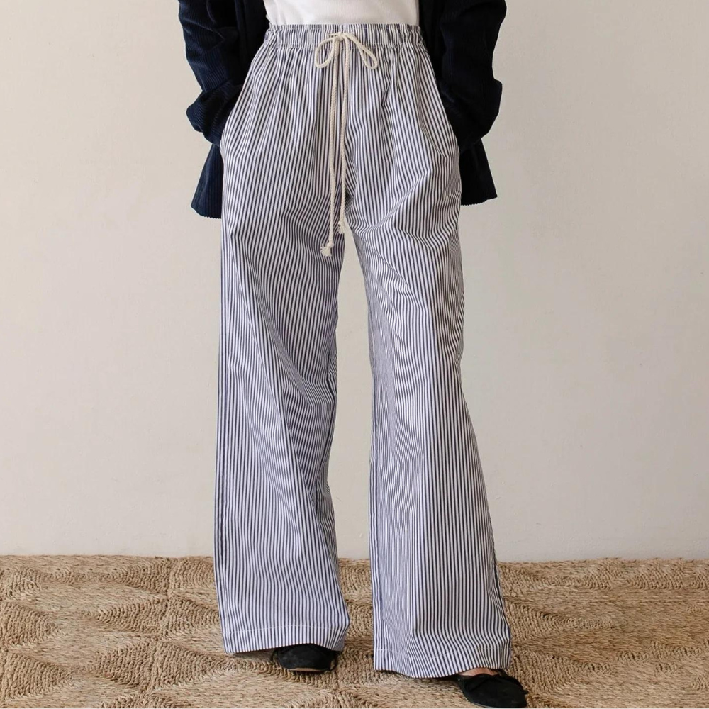 Lyra - Lässige gestreifte Baggy Pants für Damen