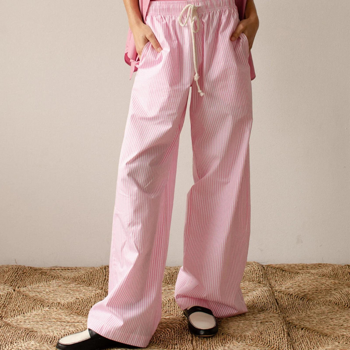 Lyra - Lässige gestreifte Baggy Pants für Damen